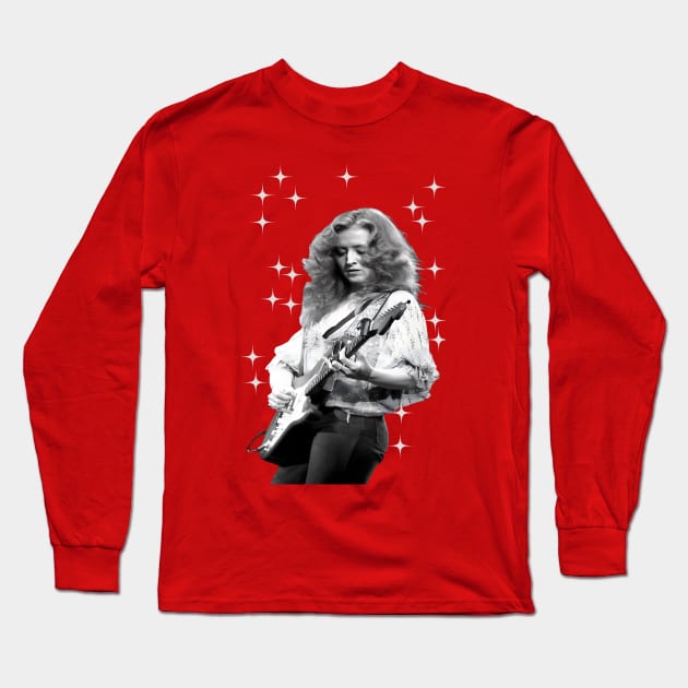 Bonnie Raitt Long Sleeve T-Shirt by Alice Chevalier